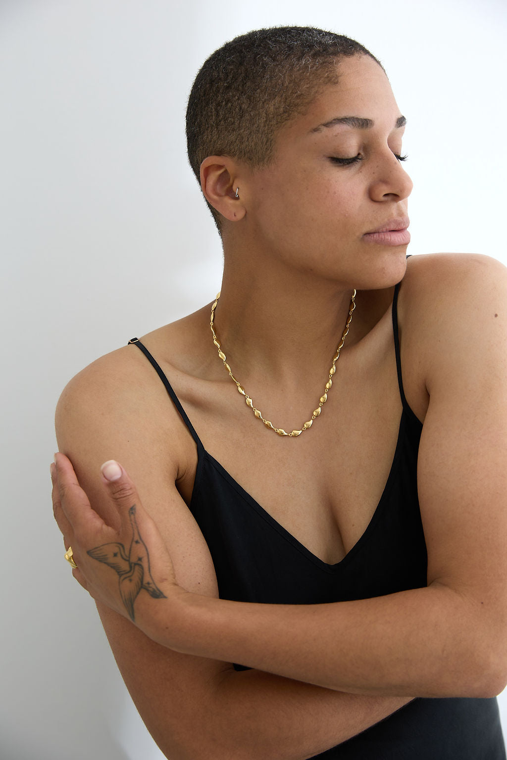 Tear Drop Chain Necklace