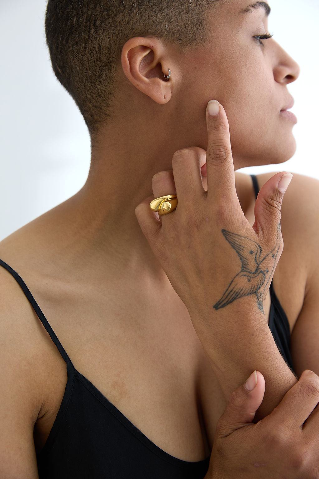 Tear Drop Stacked Rings