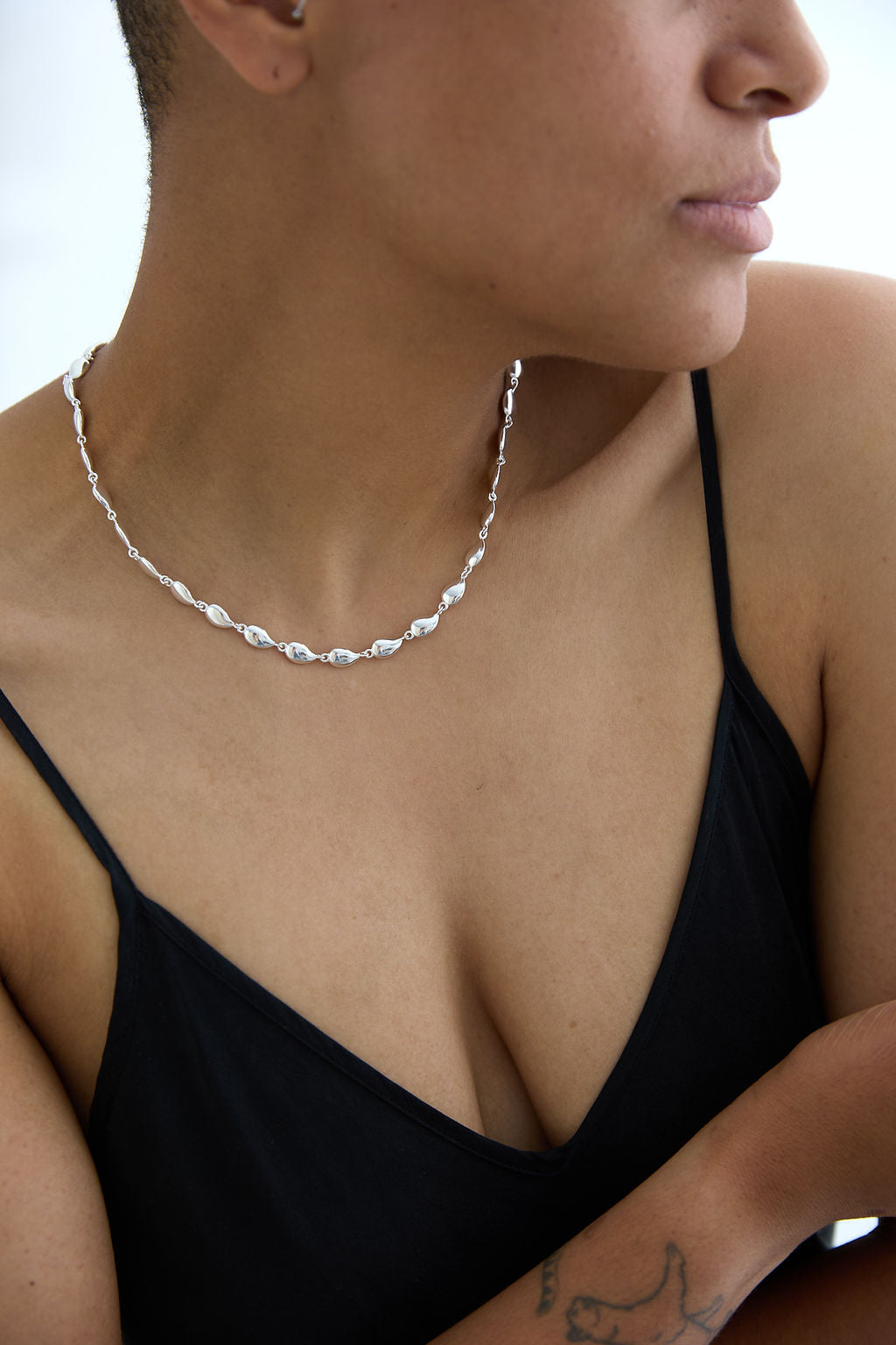 Tear Drop Chain Necklace