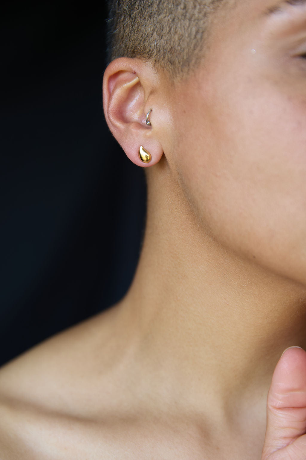 Extra Small Tear Drop stud earrings