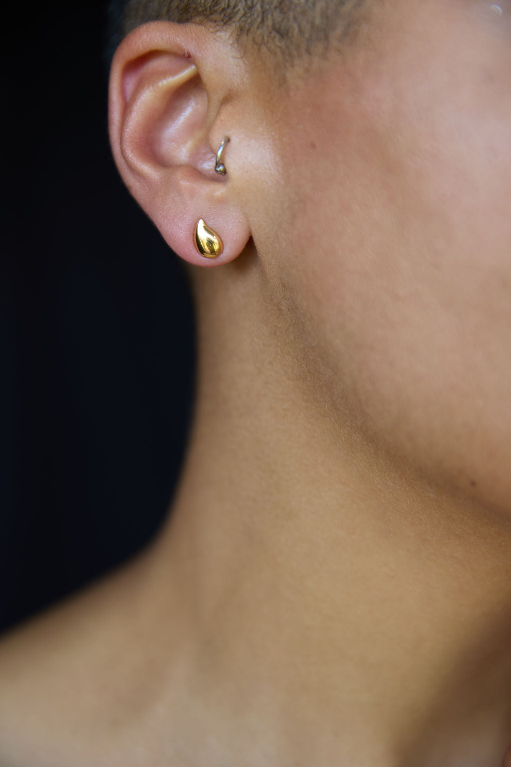 Extra Small Tear Drop stud earrings