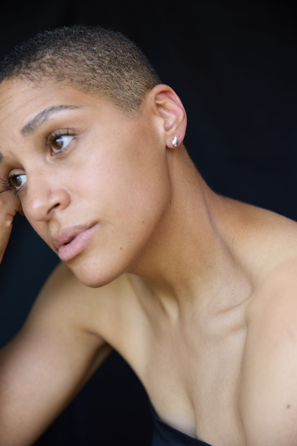 Extra Small Tear Drop stud earrings