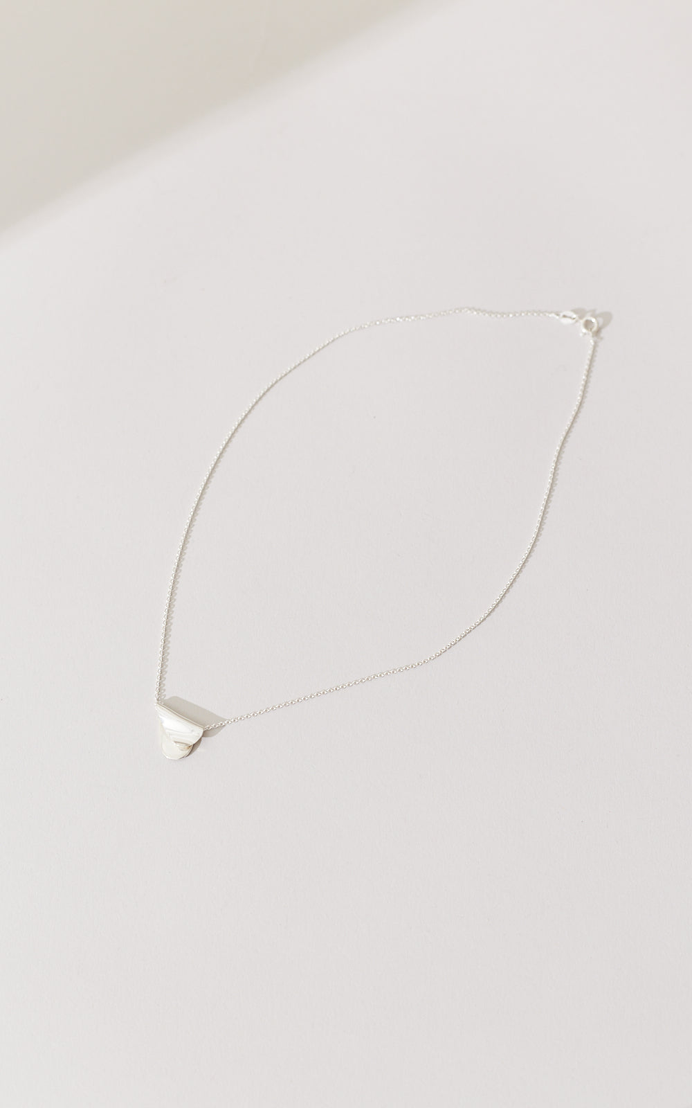 Folded Heart Earring and Pendant Set