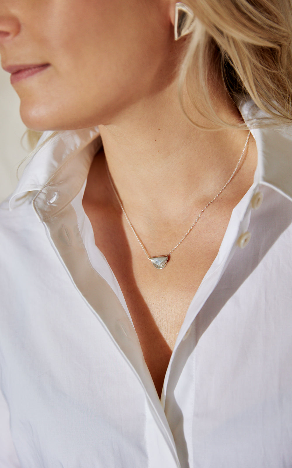 SMALL FOLDED HEART PENDANT