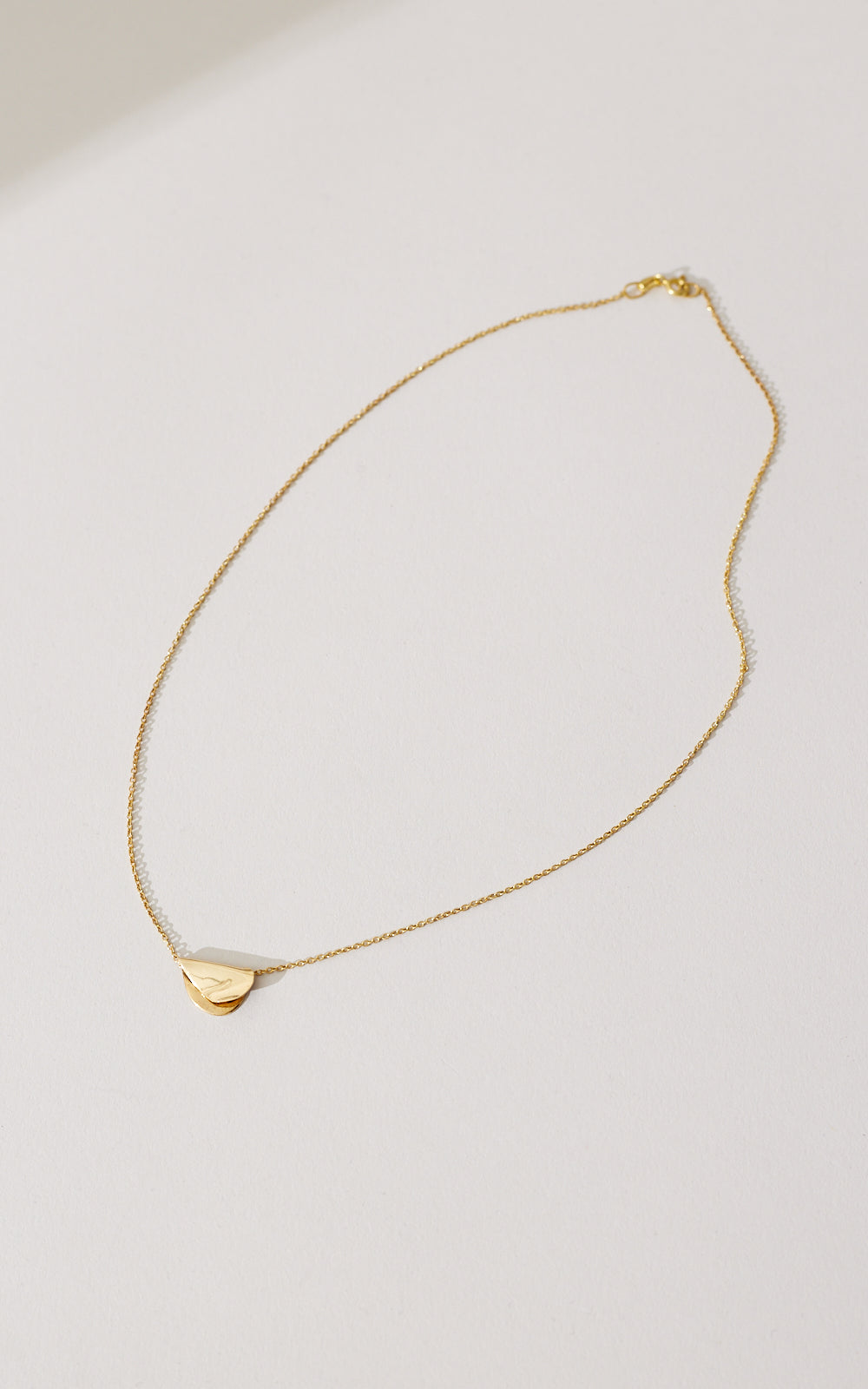 SMALL FOLDED HEART PENDANT