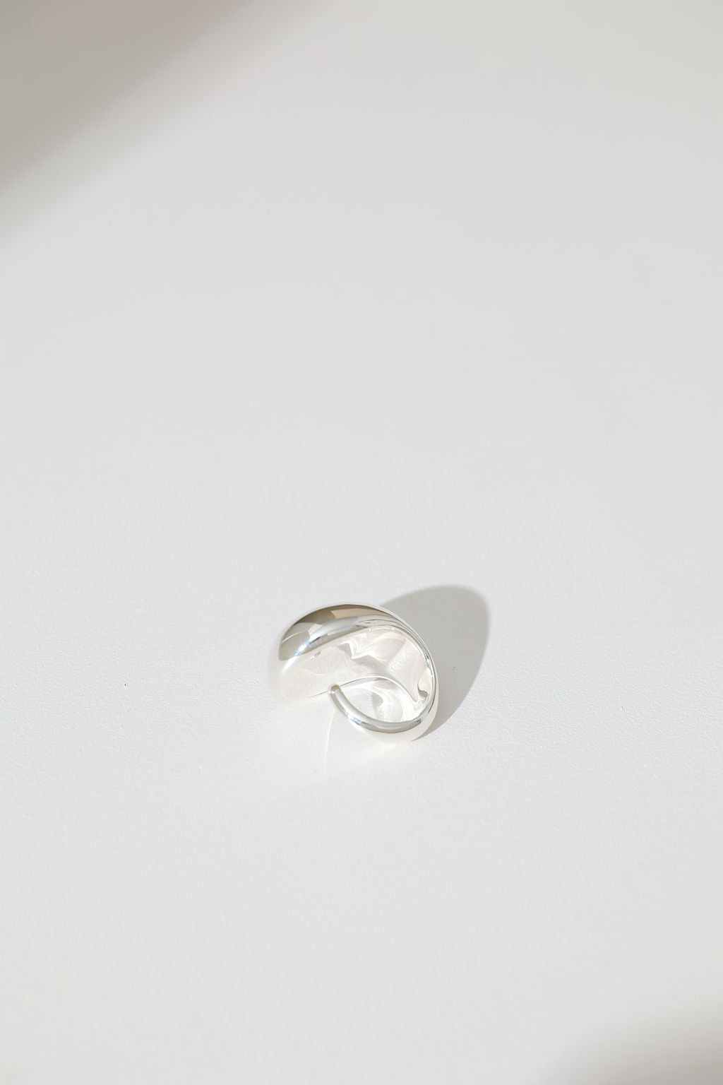 Large Tear Drop Hollow Form Ring